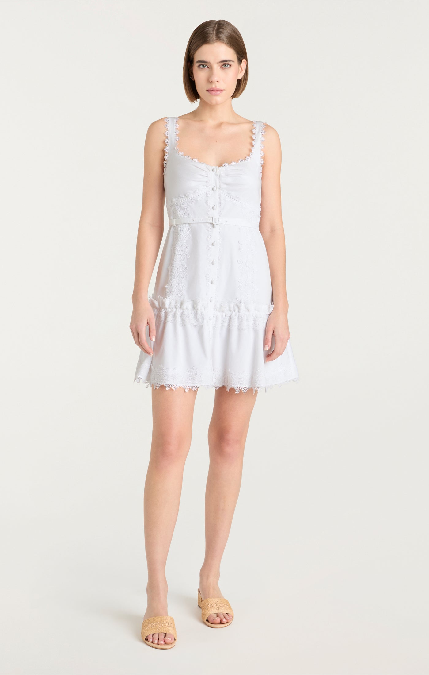 cinq a sept white mini dress Mindie Jean Dress Cinq Sept
