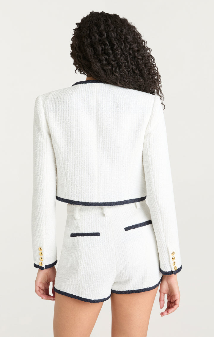 ジャケット・アウター OVERCOAT DOLMAN SLEEVE SHORTCOAT WHITE 0 OVERCOAT DOLMAN SLEEVE SHORTCOAT WHITE 0