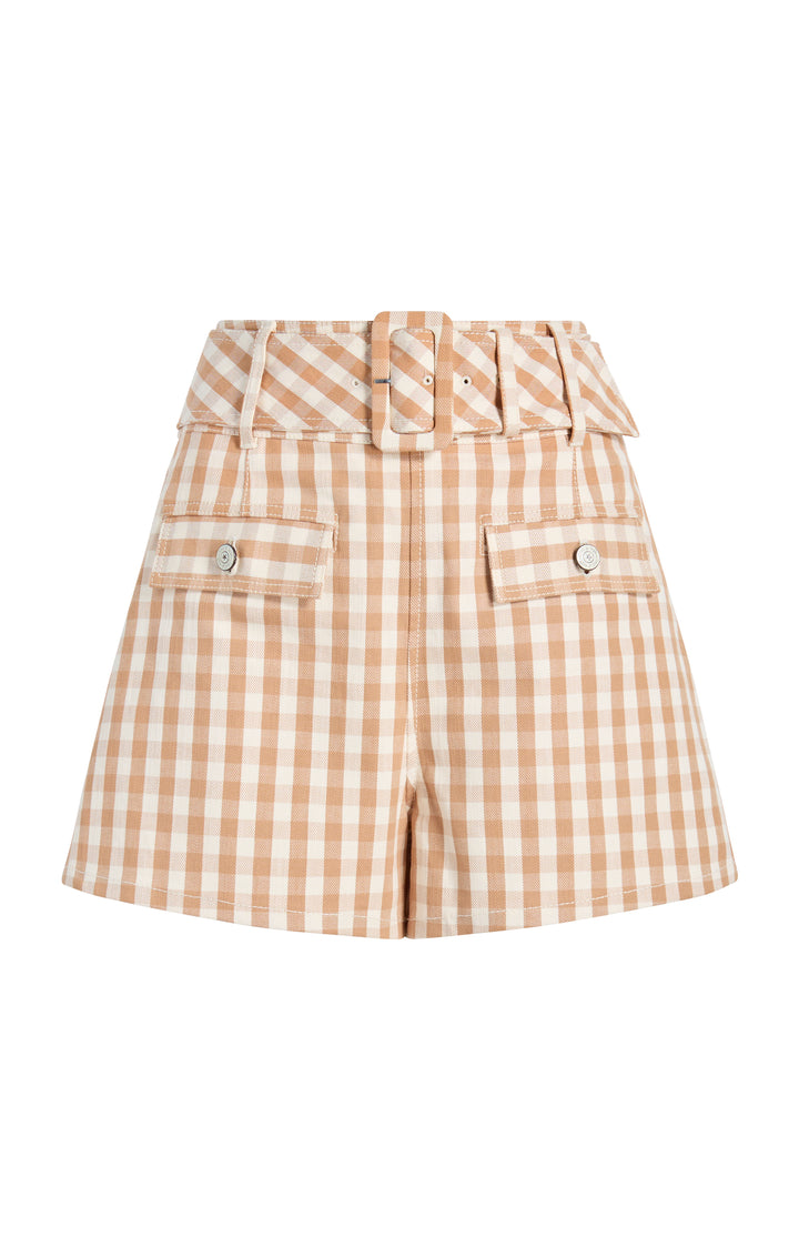 Gingham Denim Allie Short – Cinq à Sept