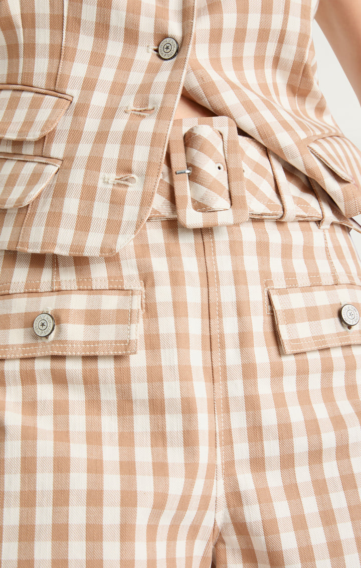 Gingham Denim Allie Short – Cinq à Sept