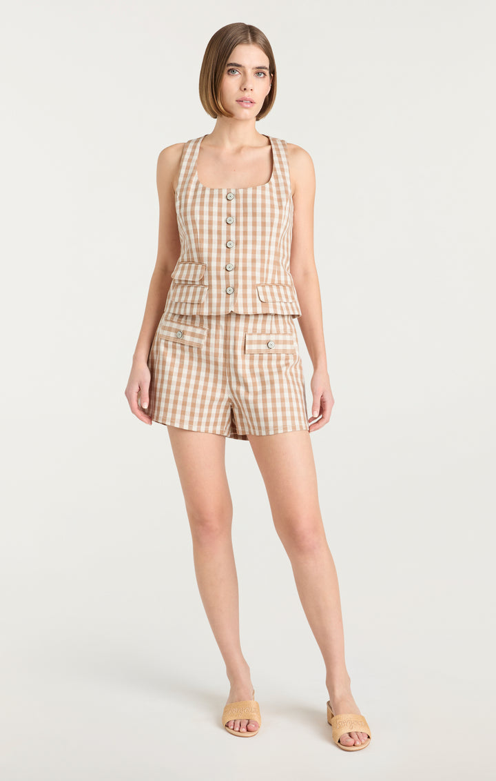 Gingham Allie Jean Short – Cinq à Sept