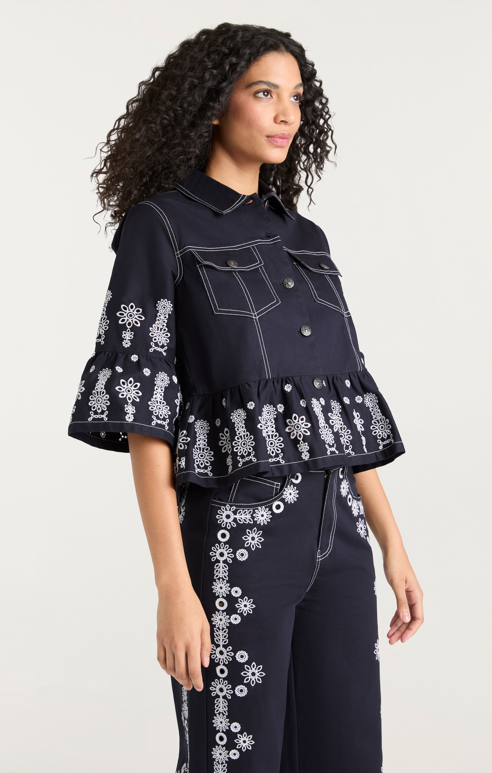 Mazie Eyelet Mandie Jacket – Cinq à Sept