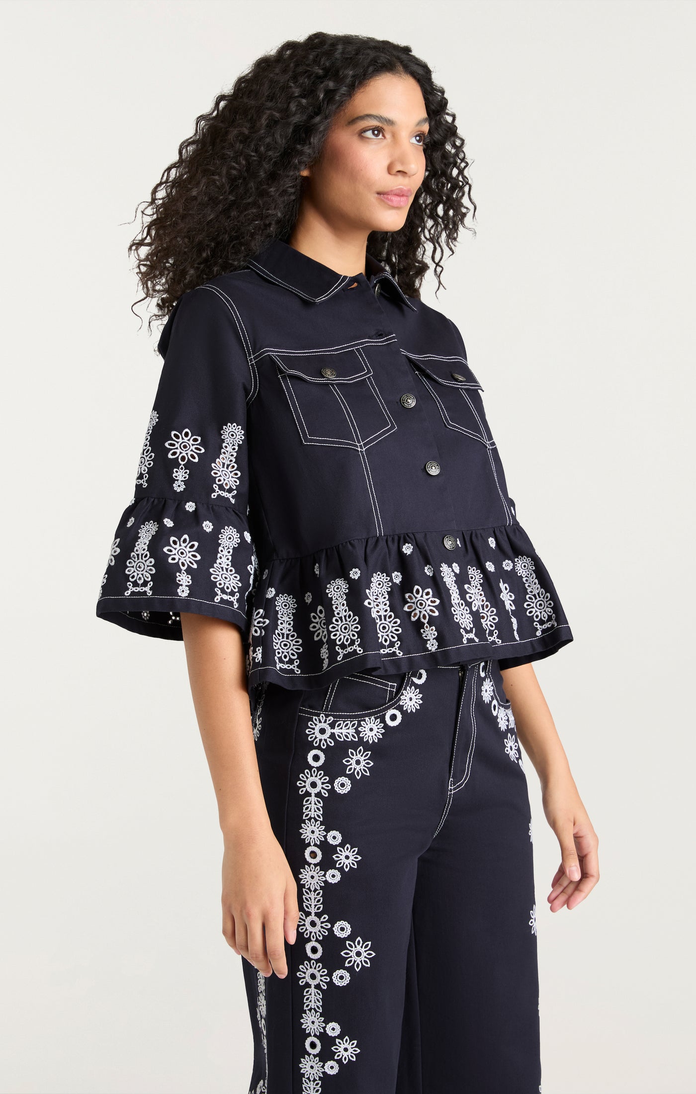 Mazie Eyelet Mandie Jacket