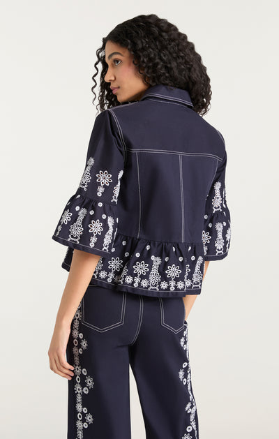 Mazie Eyelet Mandie Jacket