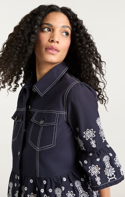 Mazie Eyelet Mandie Jacket