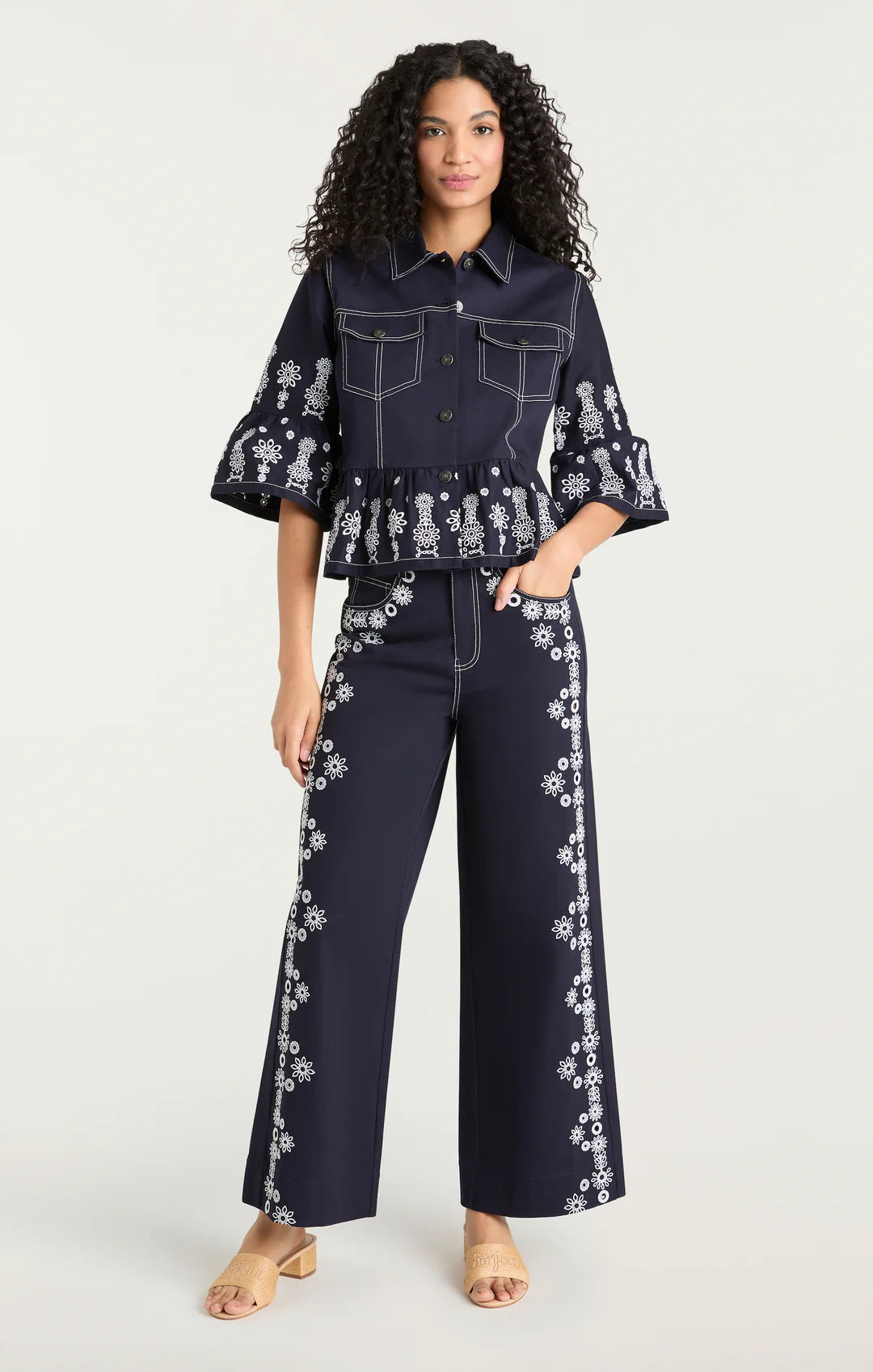 Mazie Eyelet Betsy Pant