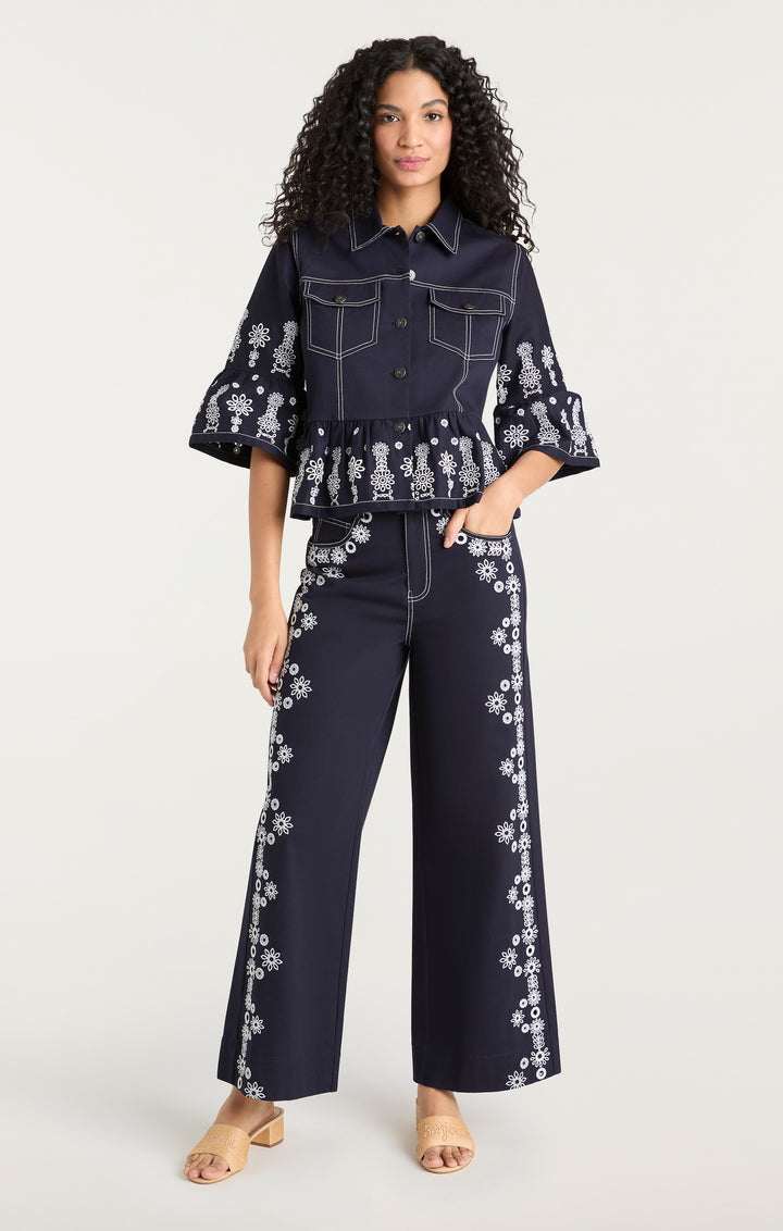 Mazie Eyelet Mandie Jacket – Cinq à Sept
