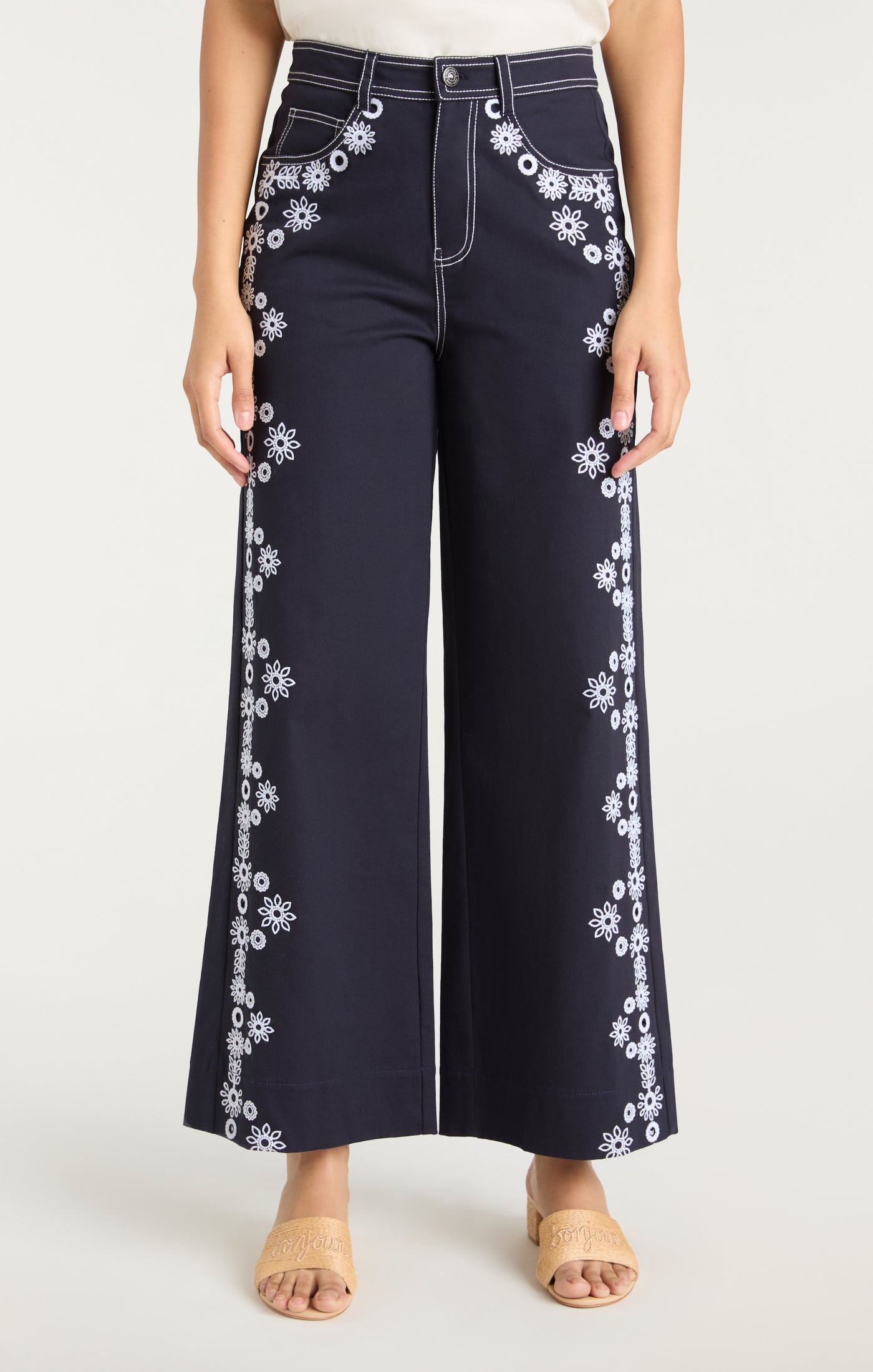 Mazie Eyelet Betsy Pant