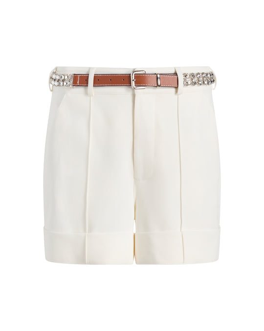 Rhinestone Belt Ester Short