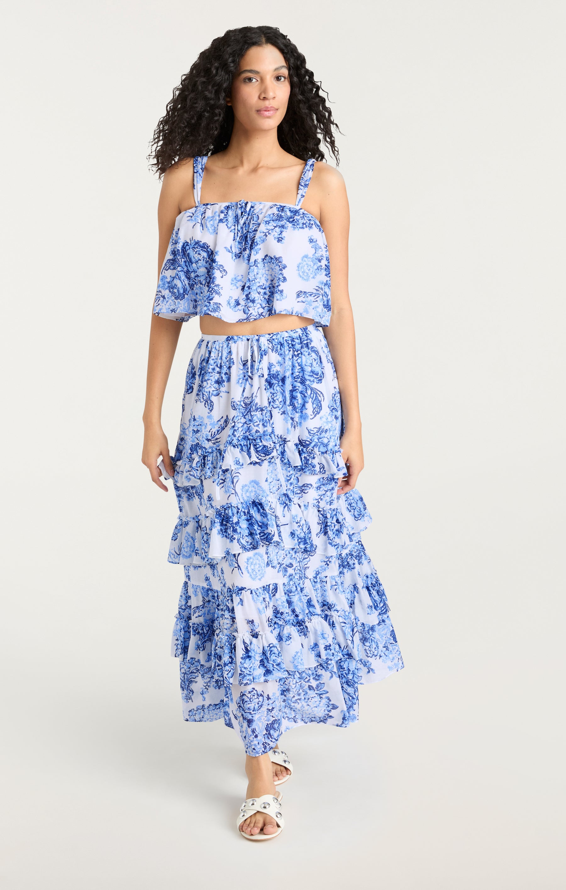 スカート igusa MAGICAL BELT-LAYERED SKIRT Costal Bouquet Kandra Skirt – Cinq à Sept
