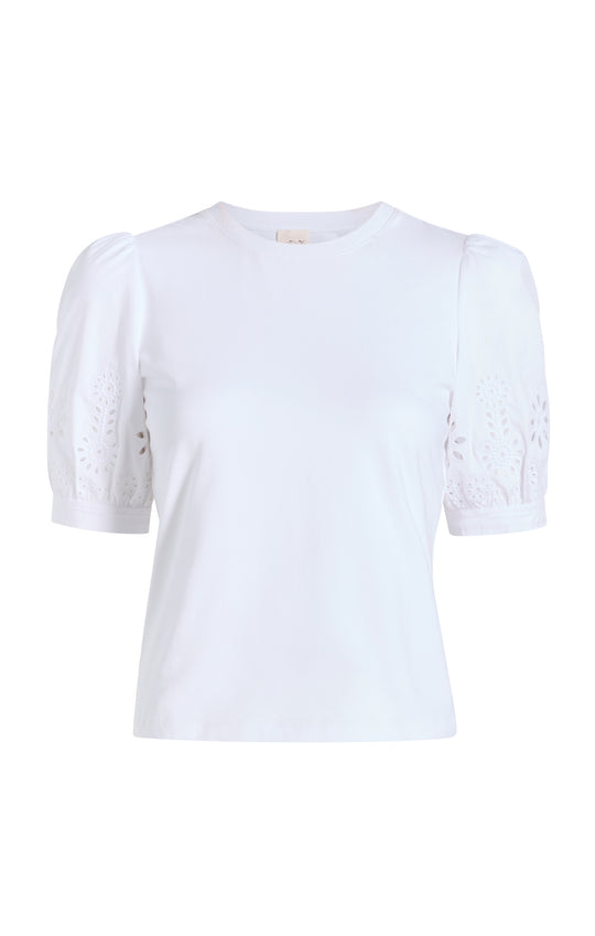 Embroidered Mazie Eyelet Coria Top