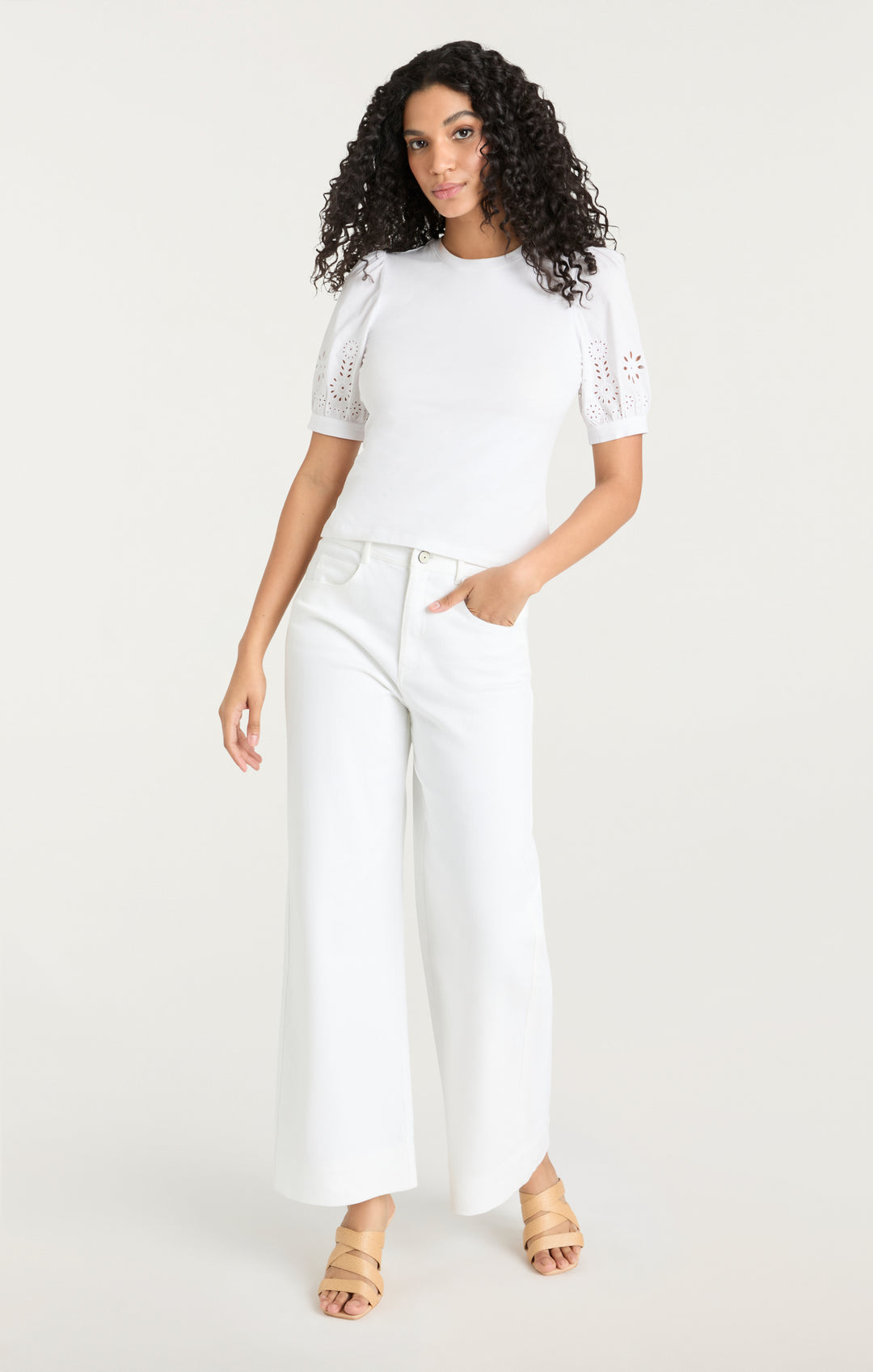 Embroidered Mazie Eyelet Coria Top – Cinq à Sept