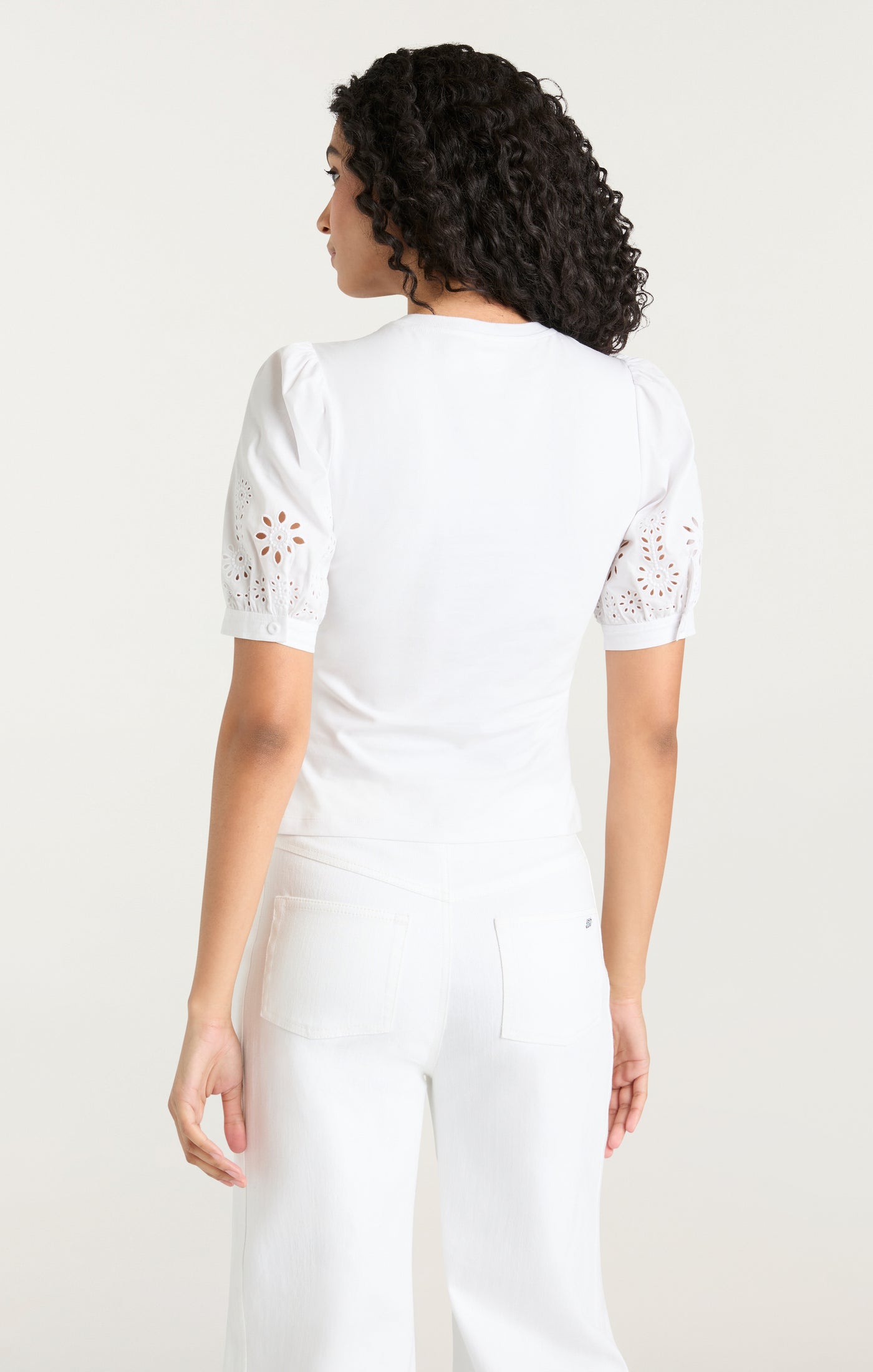 Embroidered Mazie Eyelet Coria Top