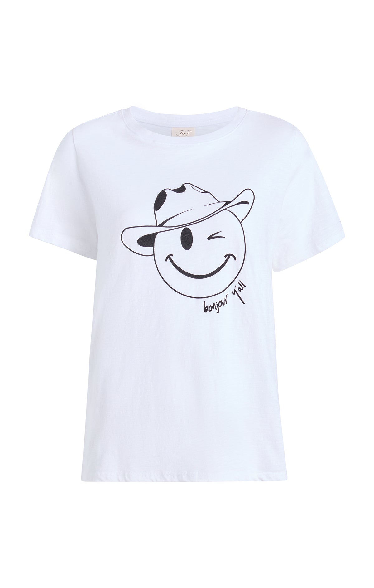 Bonjour Y'all Smiley Tee