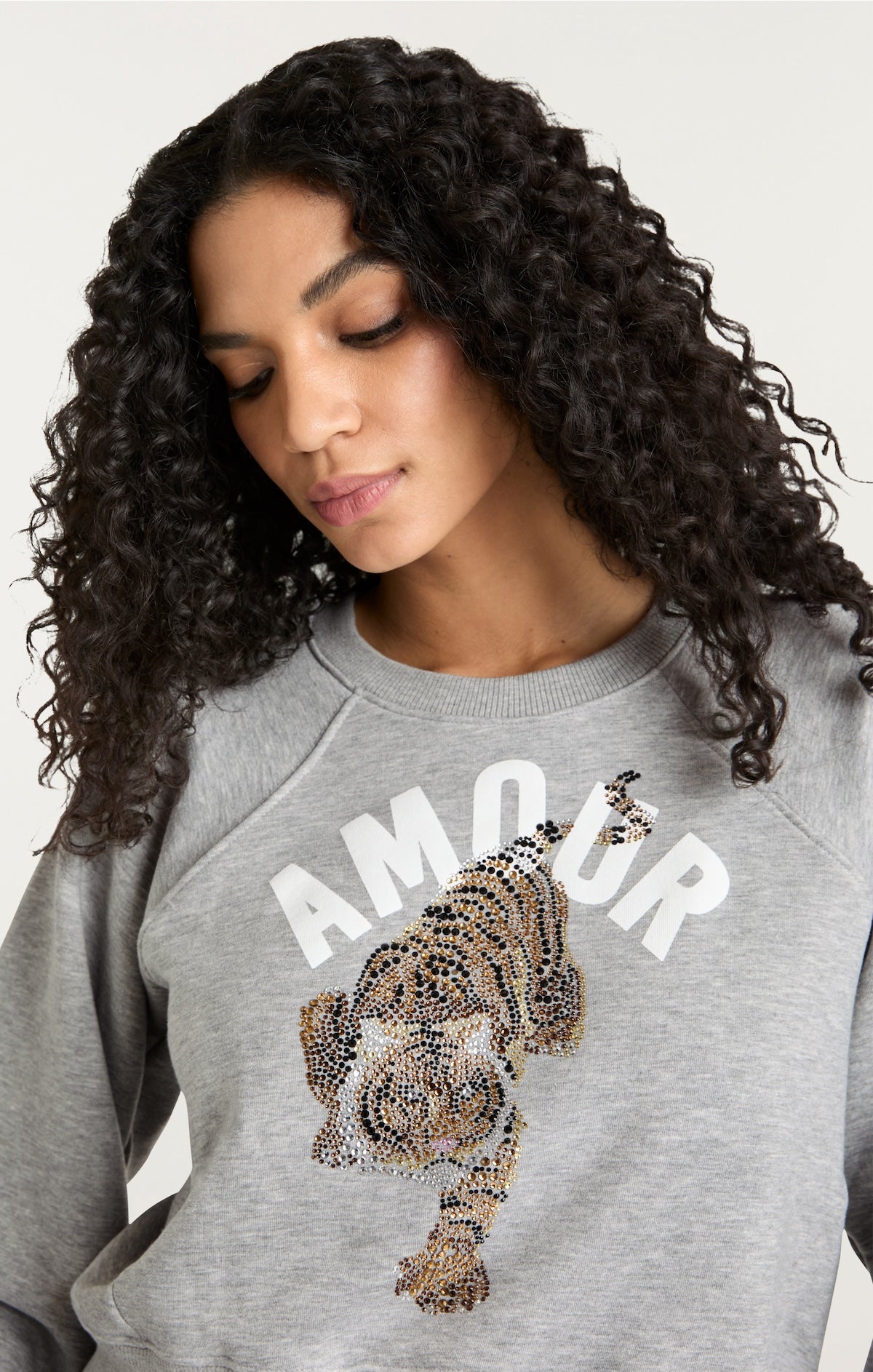 Tiger Cropped Jennifer Pullover