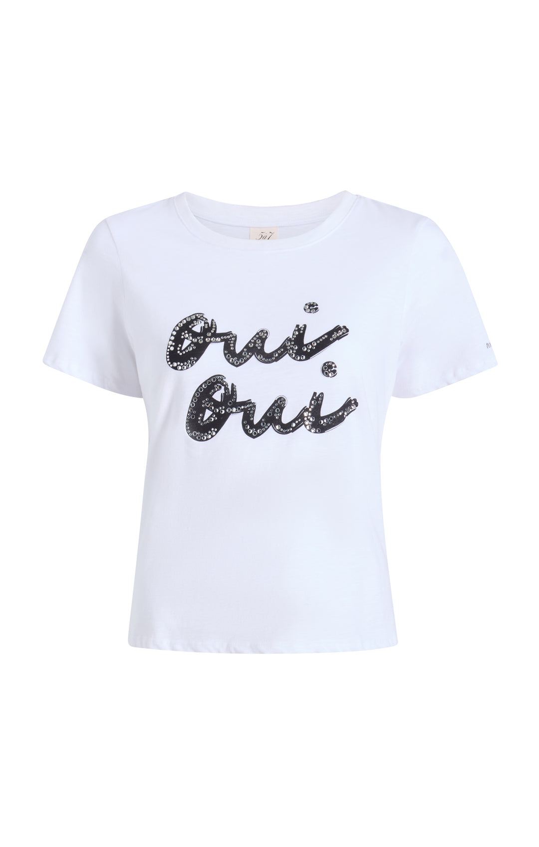 Rhinestone Oui Oui Shrunken Tee – Cinq à Sept