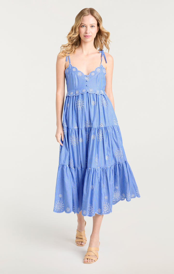 Embroidered Stripe Darcey Dress – Cinq à Sept