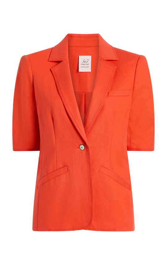 Short Sleeve Denim Khloe Blazer