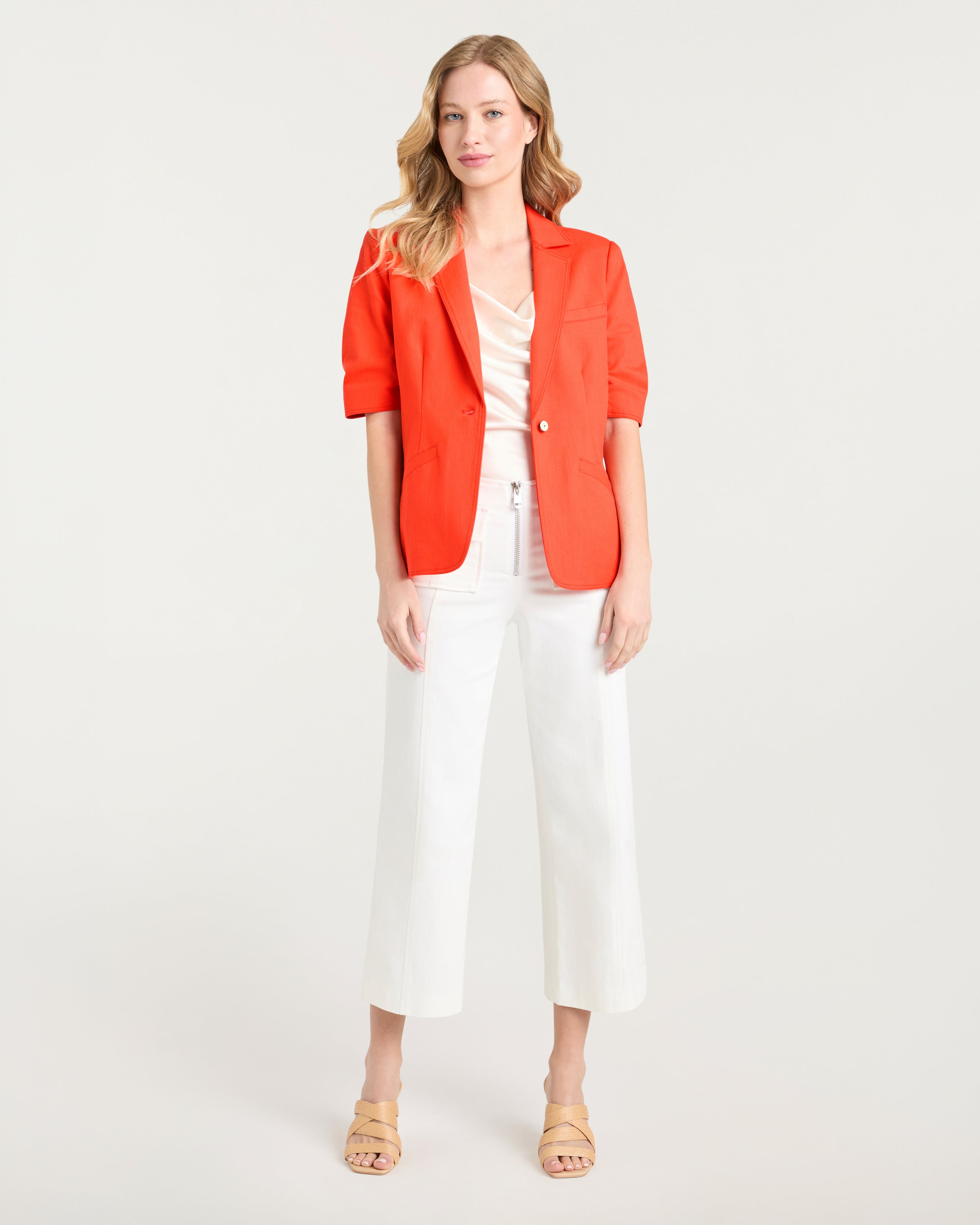 Short Sleeve Khloe Jean Blazer – Cinq à Sept