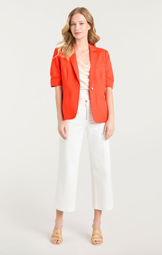 Short Sleeve Denim Khloe Blazer