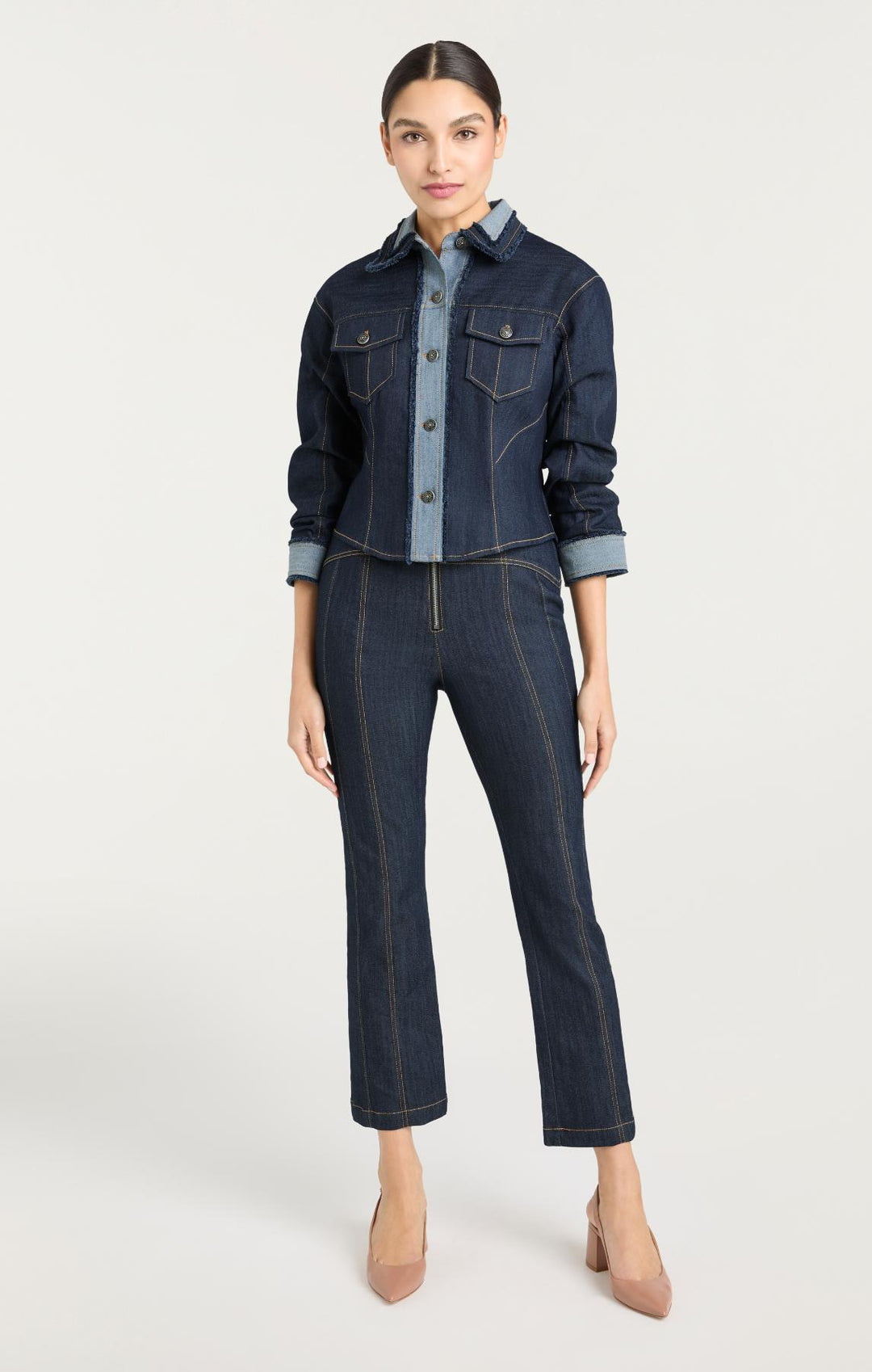 Cropped Scrunched Canyon Jacket – Cinq à Sept