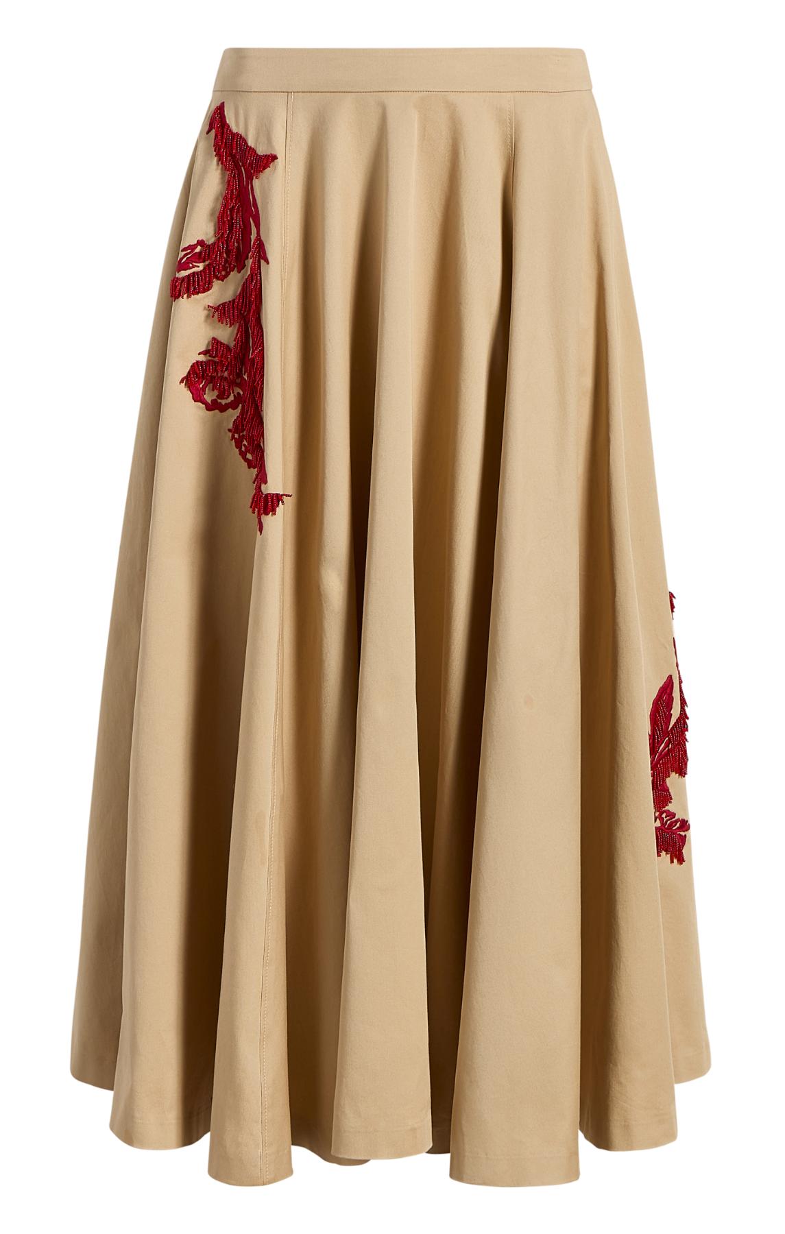 Floral Embellished Rizzo Skirt