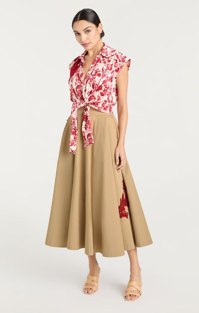 Floral Embellished Rizzo Skirt