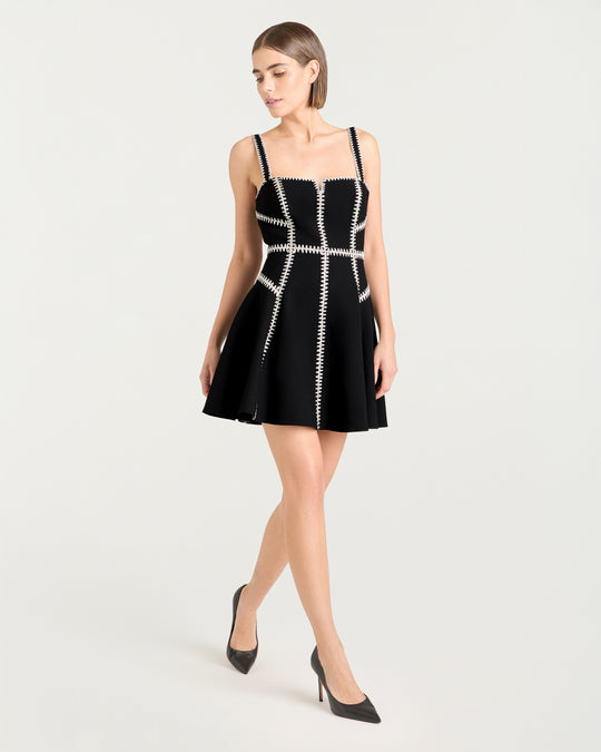 Ribbon Embellished Jelena Dress