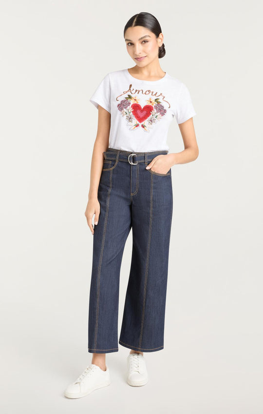 Western Amour Shrunken Tee