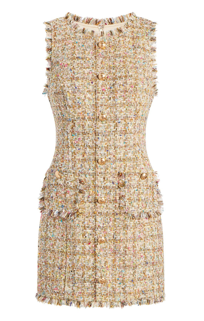 cinq à sept Adeline Boucle Randi Dress Ochre Multi