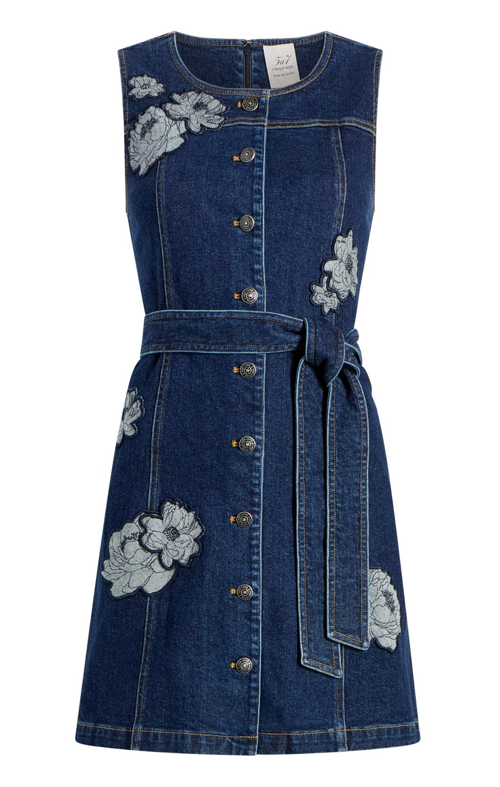 Floral Applique Marsha Jean Dress
