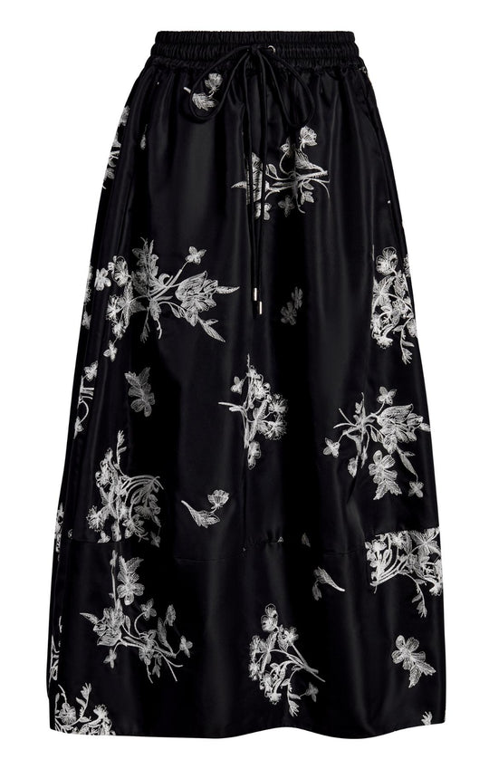 スカート Atelier Edition : 25SS / Pleated Curve Skirt (2colors) FSLE Retro Commuter High Waist Mid-length Pleated Skirt for