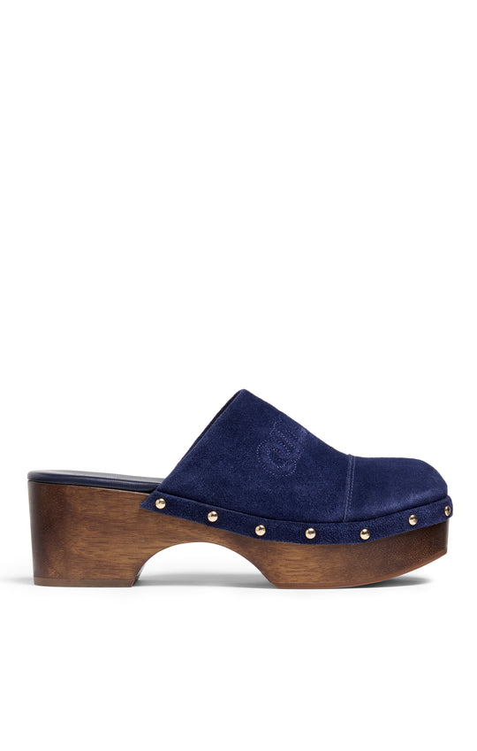 Sydney Studded Suede Clogs