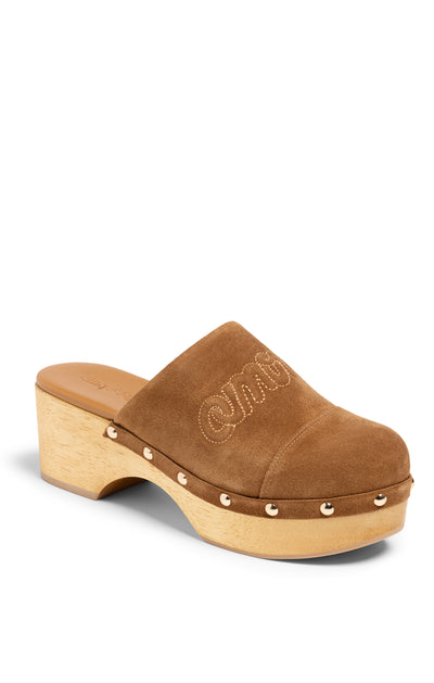Sydney Studded Suede Clogs