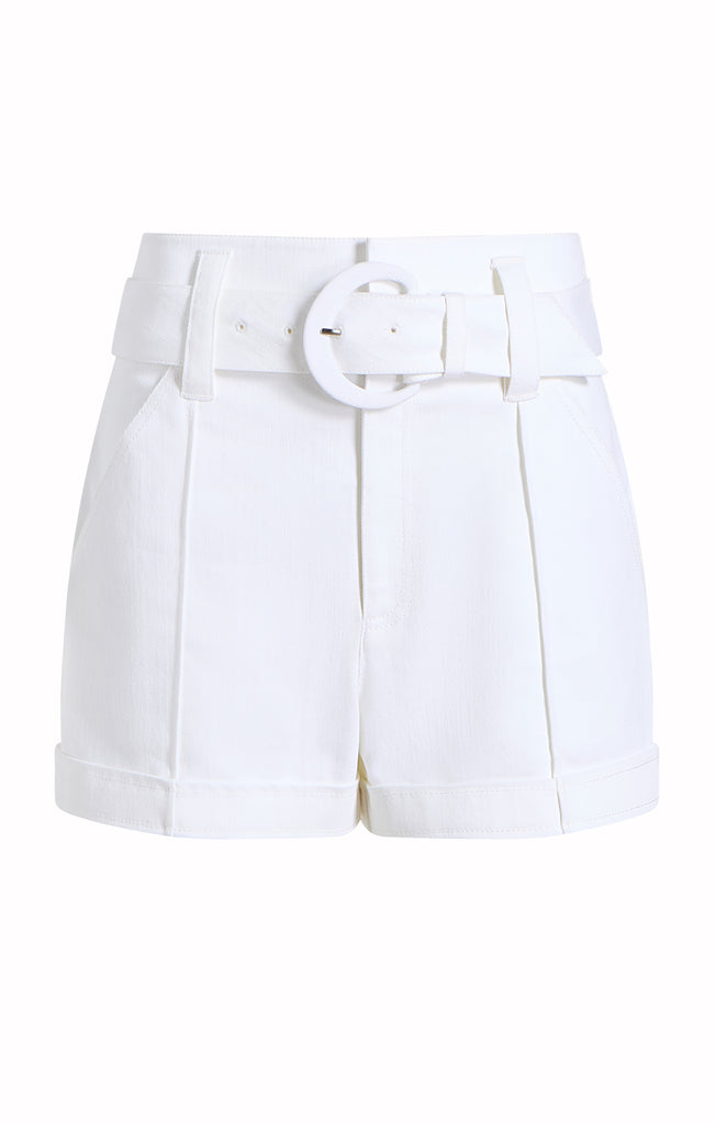【DISCERNMENT】Suzuka White Bermuda Denim Pants Dash Denim - Dash Denim Shorts W/ Rips – FUTURE RFRNCE