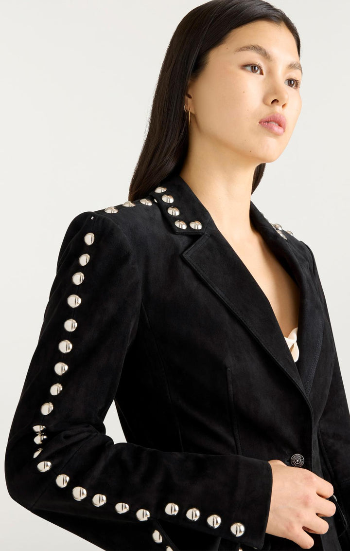 Studded Suede Milly Jacket – Cinq à Sept