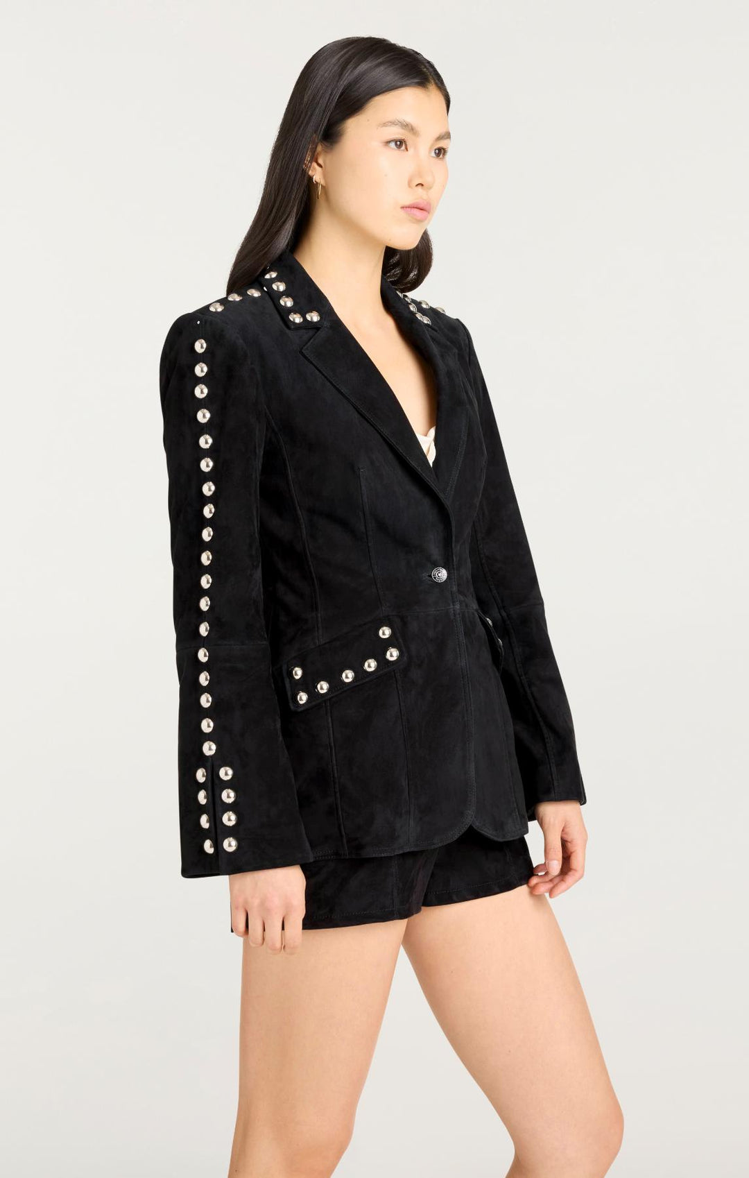 Studded Suede Milly Jacket – Cinq à Sept