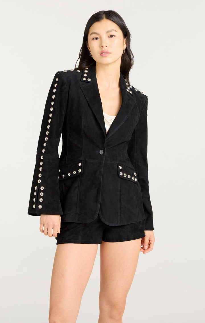 Studded Suede Milly Jacket – Cinq à Sept