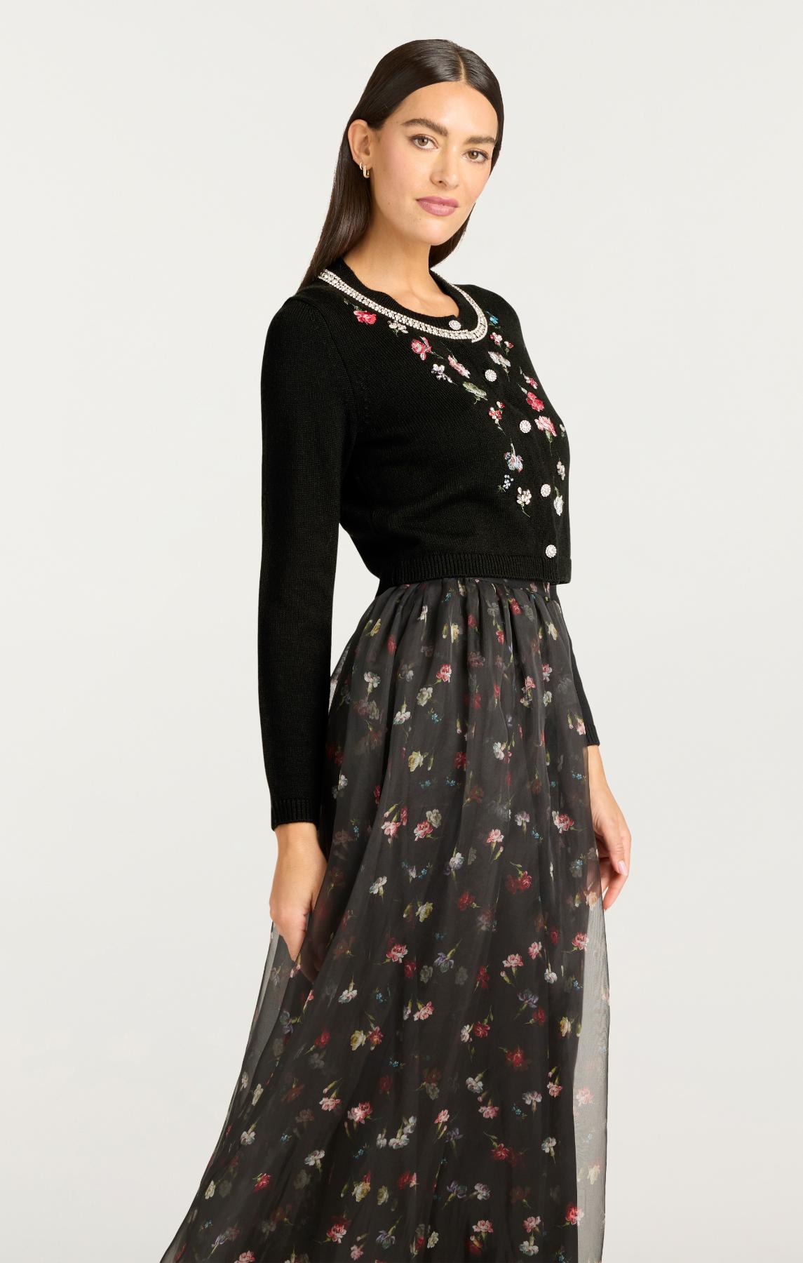 Tumbling Carnation Isolde Cardigan