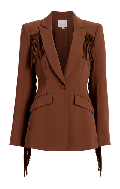 Suede Fringe Cheyenne Blazer