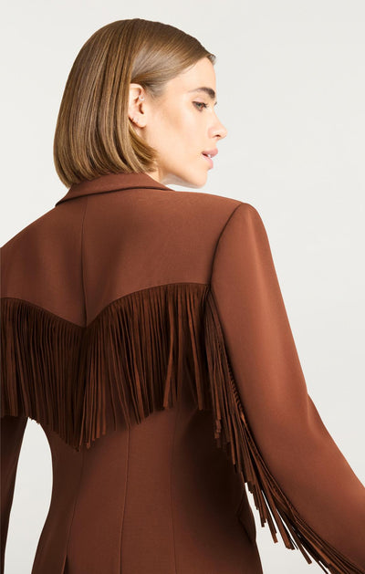 Suede Fringe Cheyenne Blazer