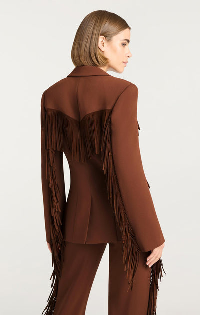 Suede Fringe Cheyenne Blazer