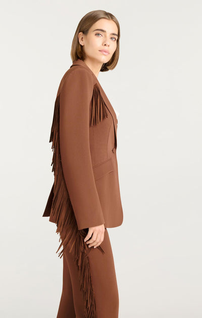 Suede Fringe Cheyenne Blazer