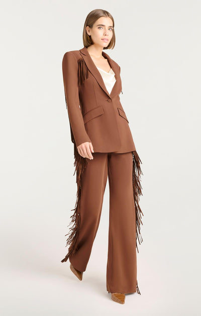 Suede Fringe Cheyenne Blazer