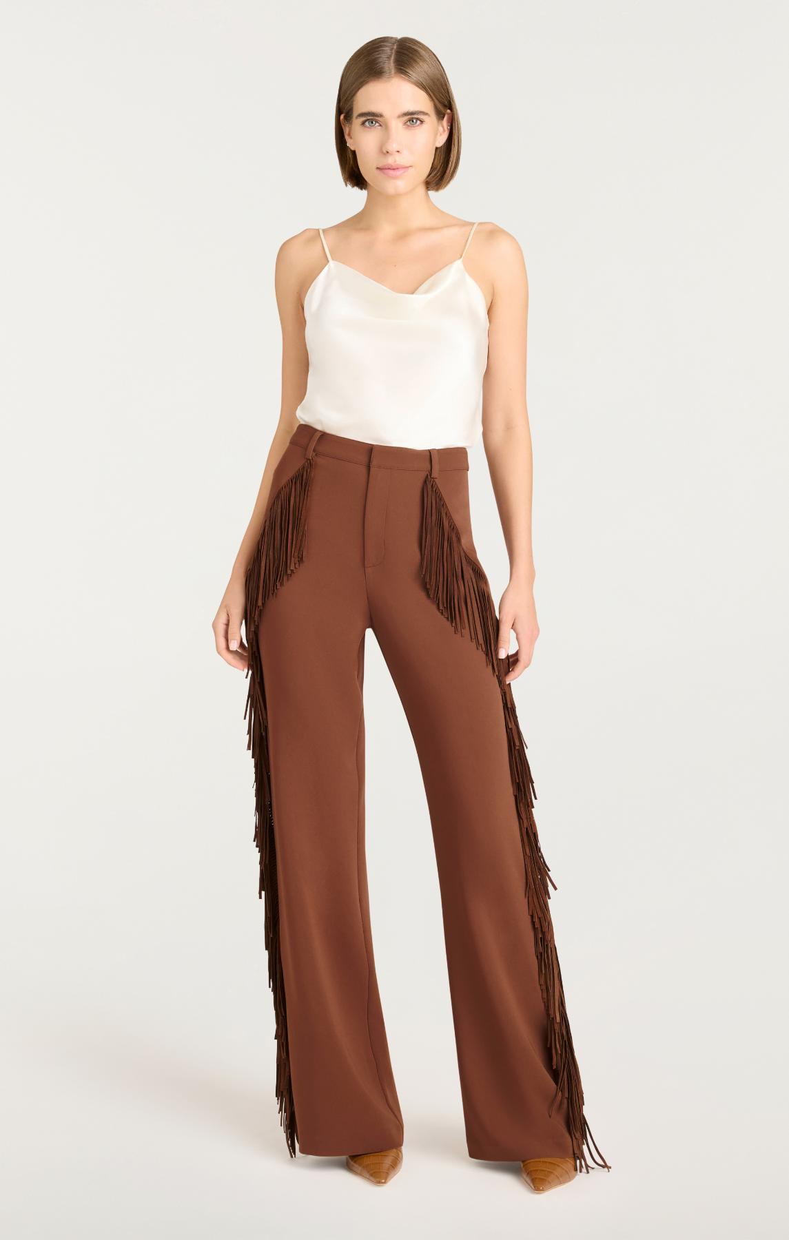 Suede Fringe Keo Pant