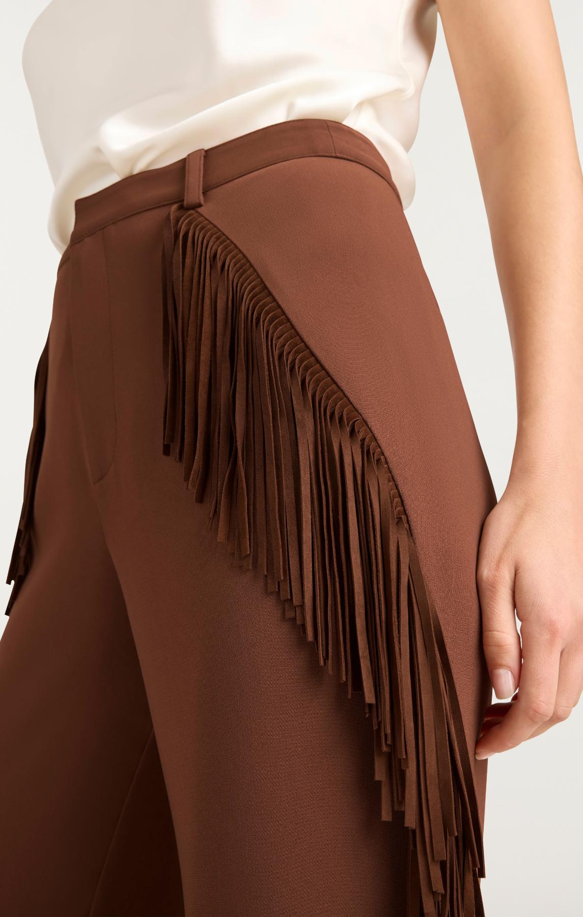 Suede Fringe Keo Pant