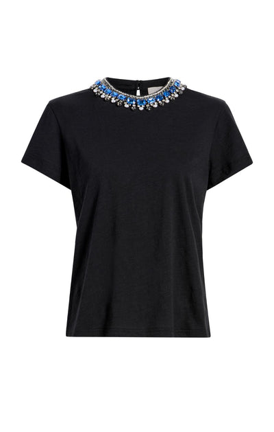 Pearl Rhinestone Necklace Danielle Tee