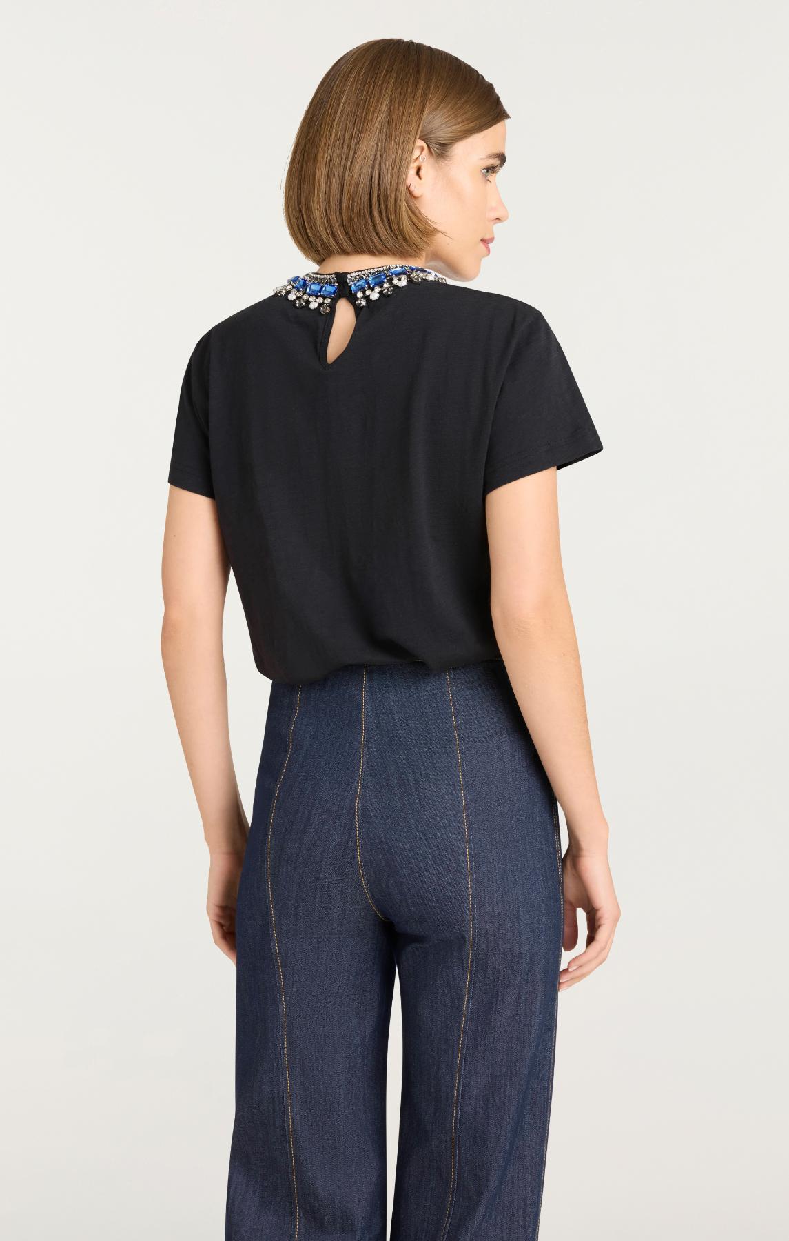 Pearl Rhinestone Necklace Danielle Tee