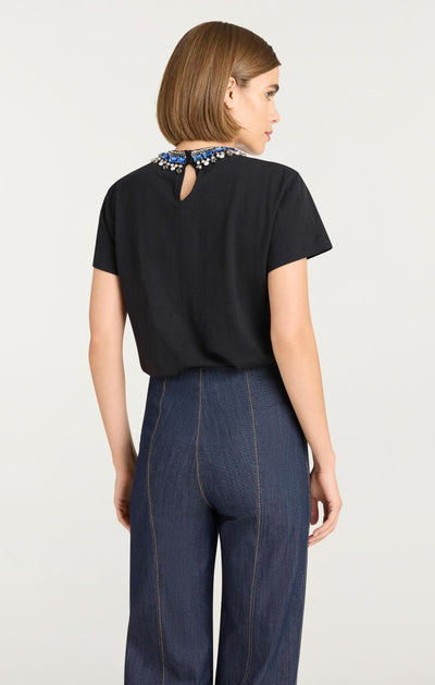 Pearl Rhinestone Necklace Danielle Tee