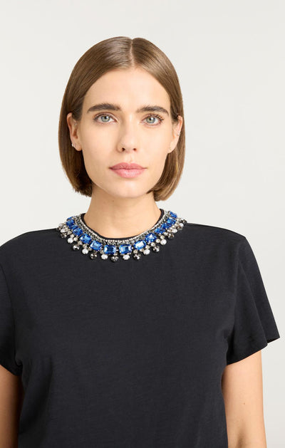 Pearl Rhinestone Necklace Danielle Tee